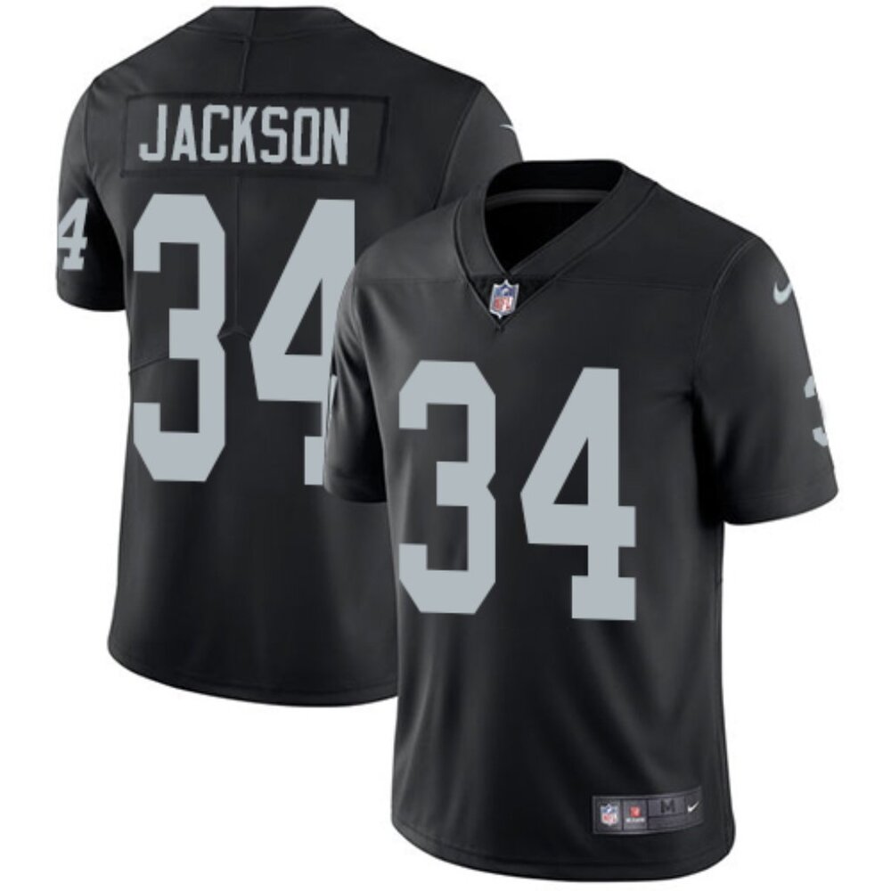 Can Select Mens Youths  Bo Jackson Black Stitched Jersey